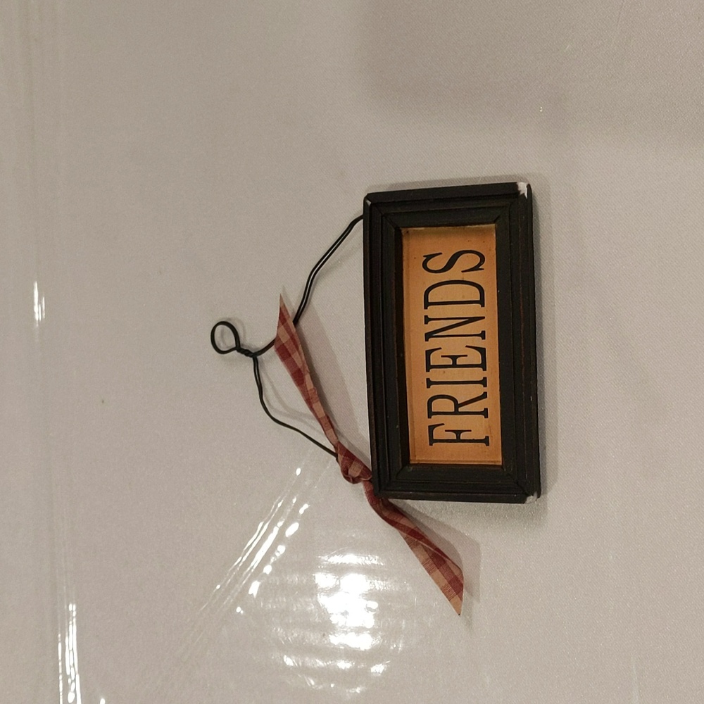 FRIENDS hanging wall sign